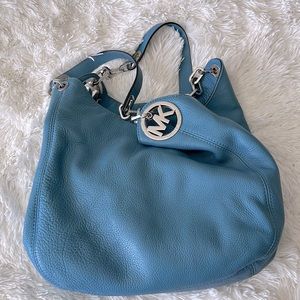 Michael Kors Lillie pebbled leather hobo bag